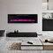 Ultra-Thin Electric Fireplace with Decorative Crystals and Smart APP Control